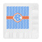 Zigzag Embossed Decorative Napkins (Personalized)