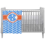 Zigzag Crib Comforter / Quilt (Personalized)