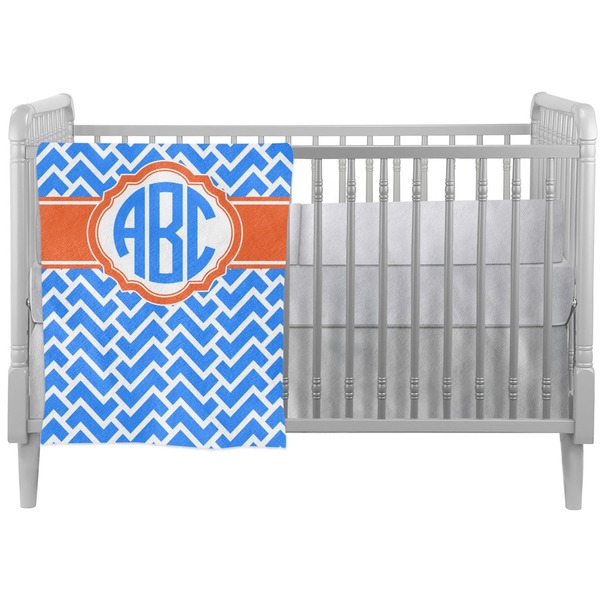 Custom Zigzag Crib Comforter / Quilt (Personalized)