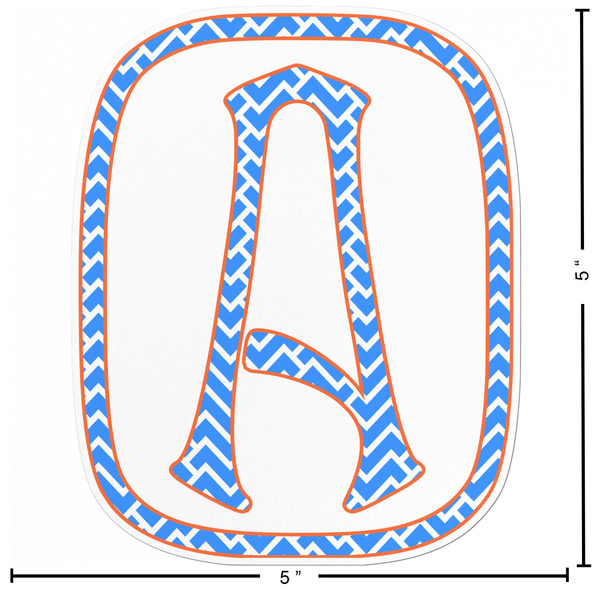 Zigzag Custom Shape Iron On Patches - L - APPROVAL