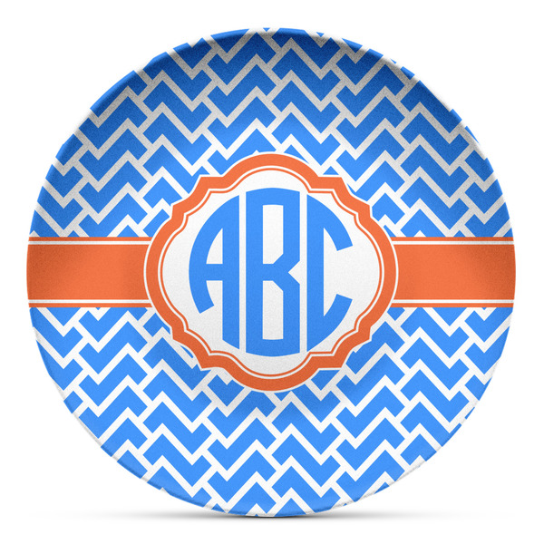 Custom Zigzag Microwave Safe Plastic Plate - Composite Polymer (Personalized)