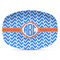 Zigzag Plastic Platter - Microwave & Oven Safe Composite Polymer (Personalized)