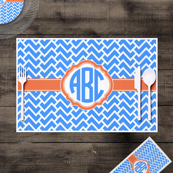 Zigzag Disposable Paper Placemat - In Context