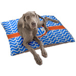 Zigzag Dog Bed - Large w/ Monogram