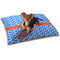 Zigzag Dog Bed - Small w/ Monogram