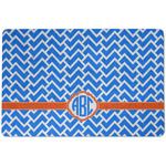 Zigzag Dog Food Mat w/ Monogram