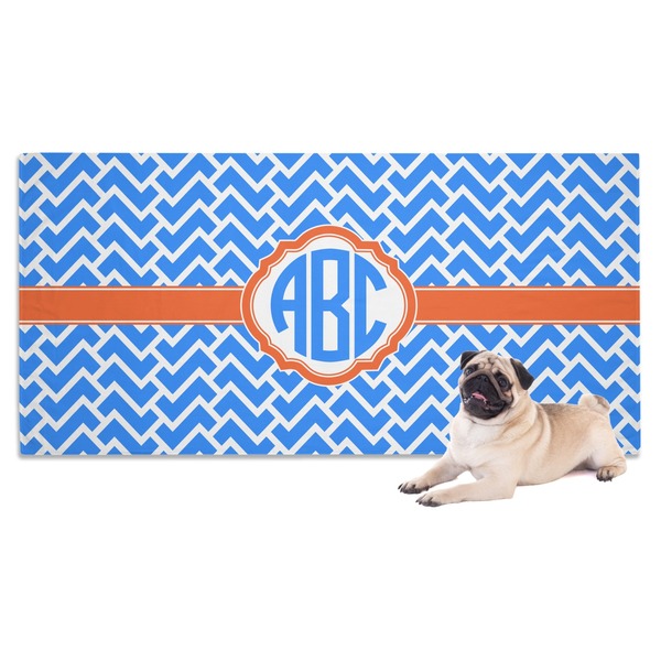 Custom Zigzag Dog Towel (Personalized)
