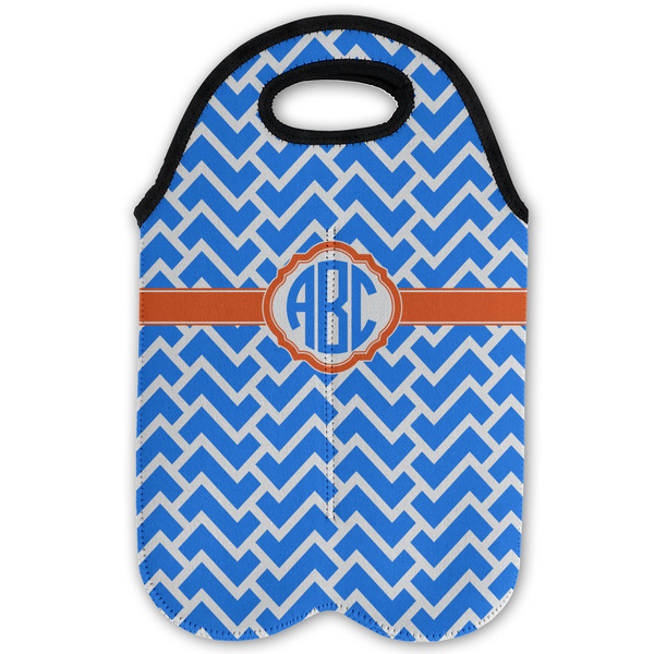 Zigzag Double Wine Tote - Flat (new)