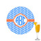 Zigzag Printed Drink Topper - 2.15" (Personalized)