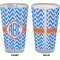 Zigzag Pint Glass - Full Color - Front & Back Views