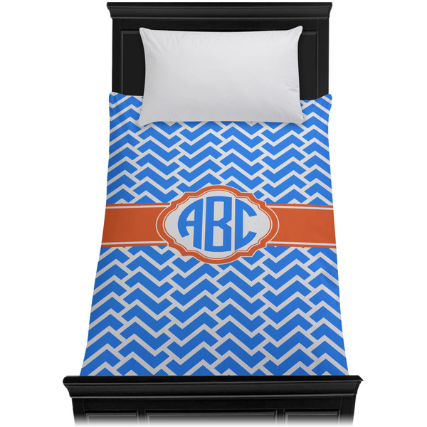 Zigzag Duvet Cover - Twin XL - On Bed - No Prop