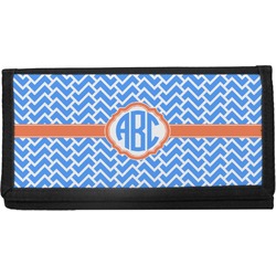Zigzag Canvas Checkbook Cover (Personalized)