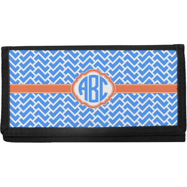 Custom Zigzag Canvas Checkbook Cover (Personalized)