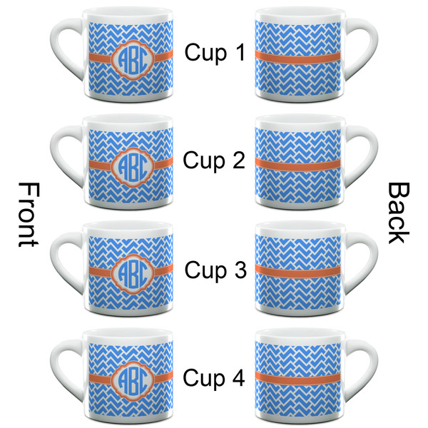 Zigzag Espresso Cup - 6oz (Double Shot Set of 4) APPROVAL