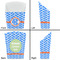 Zigzag French Fry Favor Box - Front & Back View