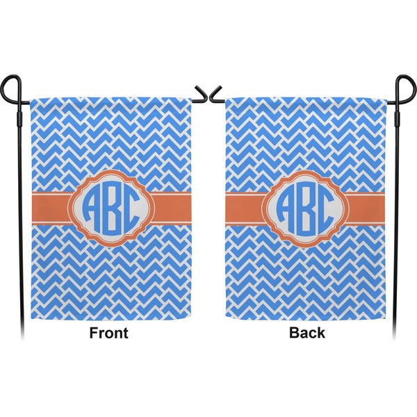 Zigzag Garden Flag - Double Sided Front and Back