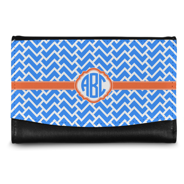 Custom Zigzag Genuine Leather Women's Wallet - Small (Personalized)