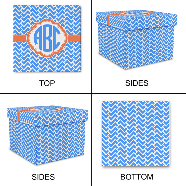 Zigzag Gift Boxes with Lid - Canvas Wrapped - Medium - Approval
