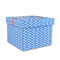 Zigzag Gift Boxes with Lid - Canvas Wrapped - Medium - Front/Main