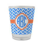Zigzag Glass Shot Glass - 1.5 oz - Single (Personalized)