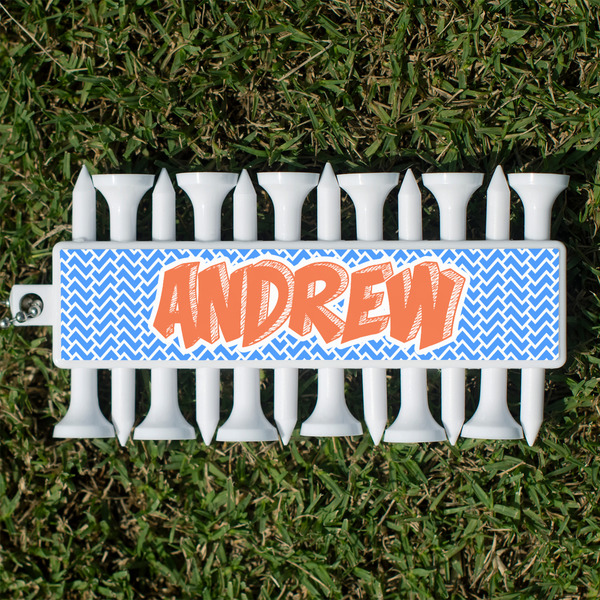 Custom Zigzag Golf Tees & Ball Markers Set (Personalized)
