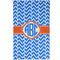 Zigzag Golf Towel - Poly-Cotton Blend - Small w/ Monograms