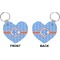 Zigzag Heart Keychain (Front + Back)