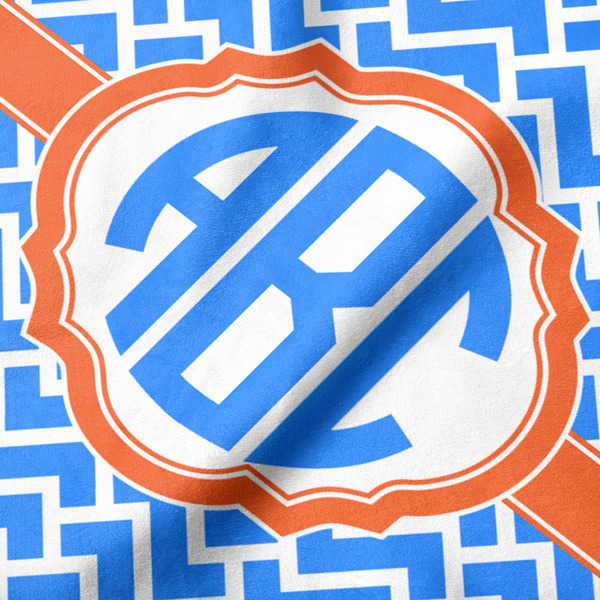 Zigzag Hooded Baby Towel- Detail Close Up