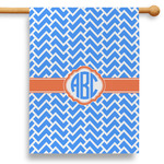 Zigzag 28" House Flag - Single Sided (Personalized)