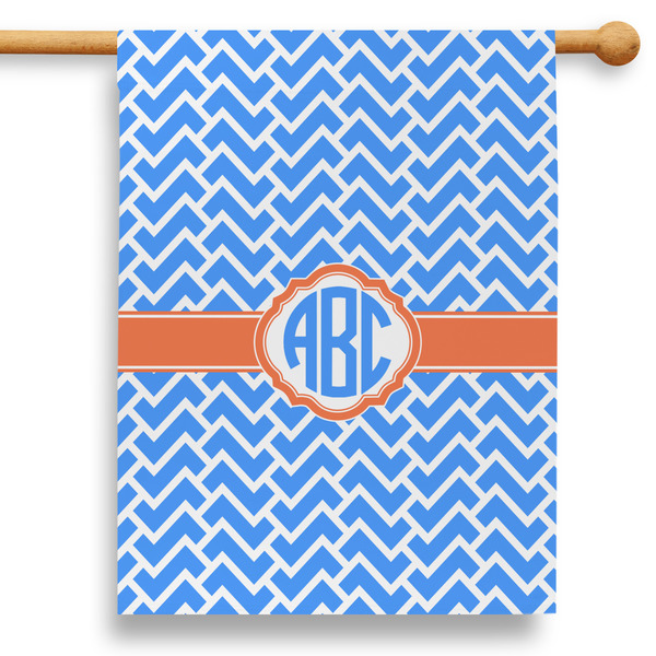 Custom Zigzag 28" House Flag (Personalized)