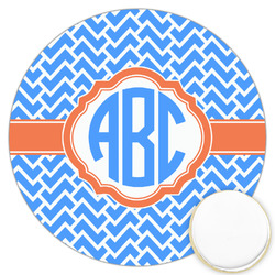 Zigzag Printed Cookie Topper - 3.25" (Personalized)