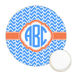 Zigzag Printed Cookie Topper - Round (Personalized)