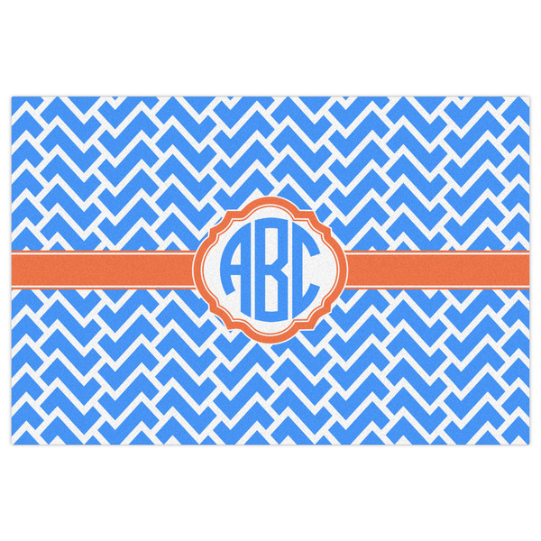 Zigzag Indoor / Outdoor Rug - 2'x3' - Front Flat