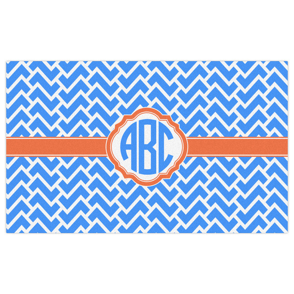 Zigzag Indoor / Outdoor Rug - 3'x5' - Front Flat