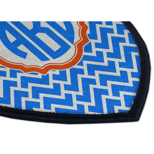 Zigzag Iron on Shield 3 Detail