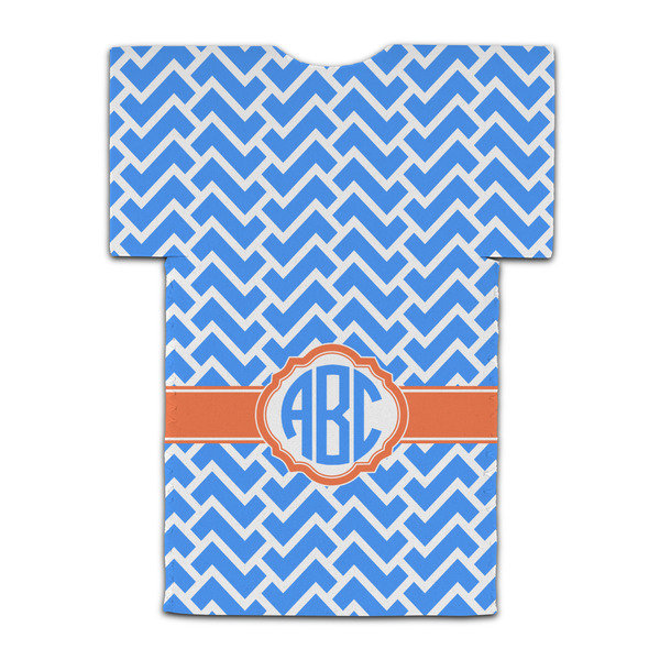 Zigzag Jersey Bottle Cooler - BACK (flat)