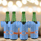 Zigzag Jersey Bottle Cooler - Set of 4 - LIFESTYLE