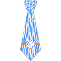 Zigzag Iron On Tie - 4 Sizes w/ Monogram