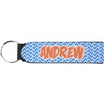 Zigzag Neoprene Keychain Fob (Personalized)