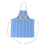 Zigzag Kid's Apron w/ Monogram