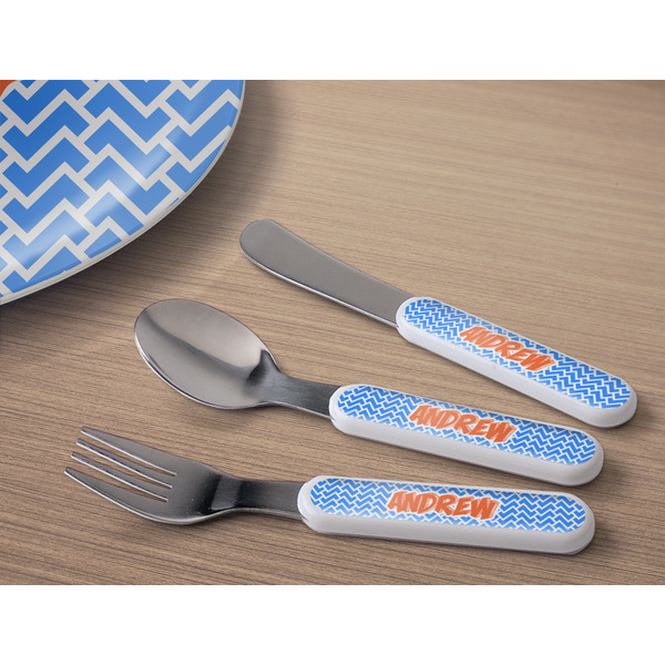 Zigzag Kids Flatware w/ Plate