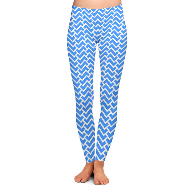 Custom Zigzag Ladies Leggings - Extra Small