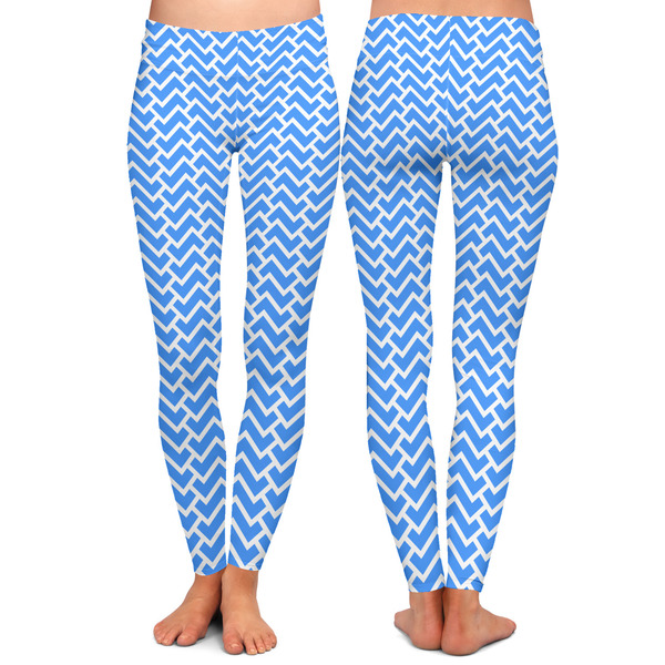 Zigzag Ladies Leggings - Front and Back