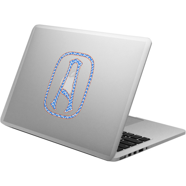 Custom Zigzag Laptop Decal (Personalized)