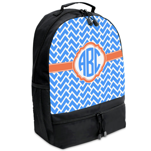 Custom Zigzag Backpacks - Black (Personalized)
