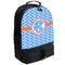 Zigzag Large Backpack - Black - Angled View
