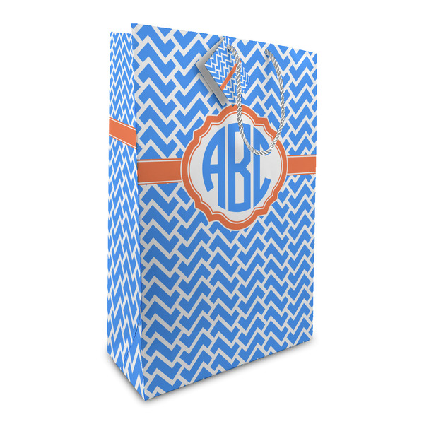 Custom Zigzag Large Gift Bag (Personalized)
