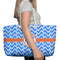 Zigzag Large Rope Tote Bag - In Context View