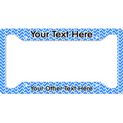 Zigzag License Plate Frame - Style A (Personalized)