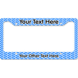 Zigzag License Plate Frame - Style B (Personalized)